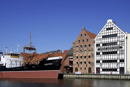 Maritime Museum on Granary Island at the Motlawa in Gdansk - Poland.のeditorial素材