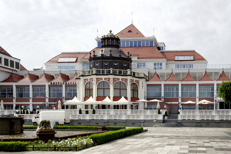 Spa house in the Polish Baltic resort of Sopot - Poland.のeditorial素材
