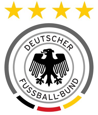 Logo of the German national football team - Germany.のeditorial素材