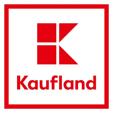 Logo of the German hypermarket chain Kaufland with seat in Neckarsulm - Germany. - Germany.のeditorial素材