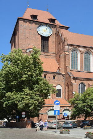 Cathedral of Saint John the Baptist and Saint John the Evangelist in the old city of Torun - Poland.