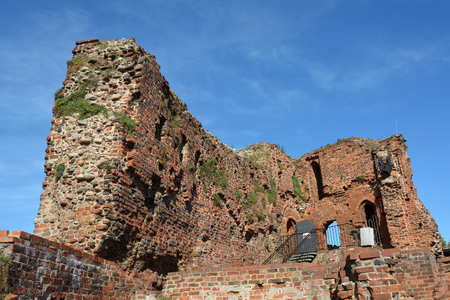 Ruins of Torun Castle built in 1260 by the Teutonic Knights - Poland.のeditorial素材