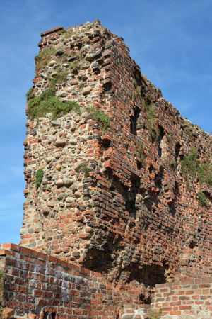 Ruins of Torun Castle built in 1260 by the Teutonic Knights - Poland.のeditorial素材