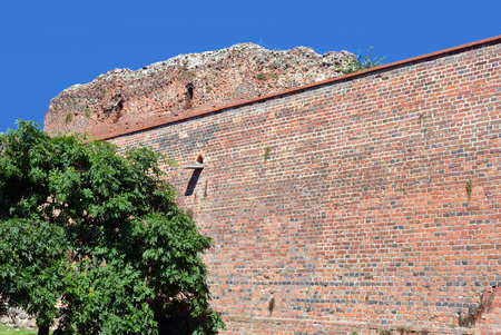 Ruins of Torun Castle built in 1260 by the Teutonic Knights - Poland.のeditorial素材
