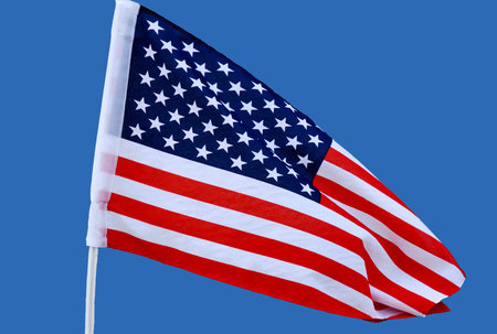 National flag of the United States of America.