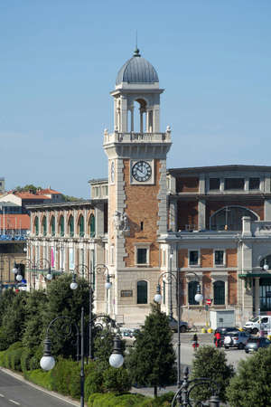 Marine Aquarium building Civico Acquario Marino at the waterfront in Trieste - Italy.のeditorial素材