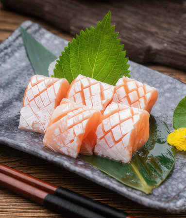 japanese food Mix Sashimi and Nigiri Sushiの写真素材
