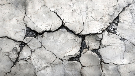 Dry cracked earth background. Global warming and climate change concept.の素材