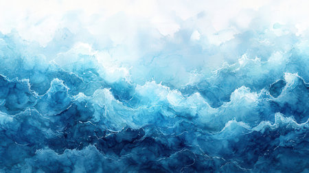 Abstract watercolor background. Digital art painting. 3D rendering.の素材