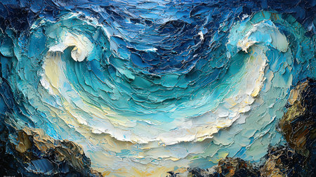 Abstract oil paint background. Oil painting on canvas. Fragment of artwork.の素材