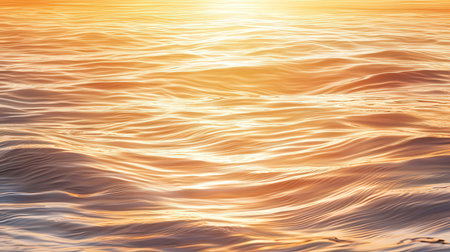 Waves on the surface of the sea at sunset. Natural background.の素材