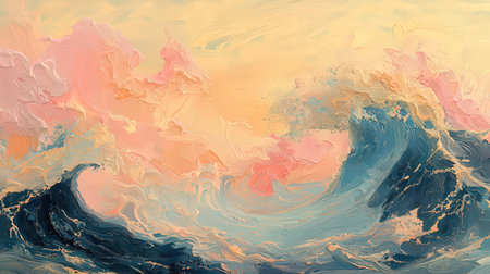 Abstract watercolor background. Digital painting. 3d rendering, 3d illustration.の素材