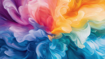 abstract multicolored background with a lot of splashes of paintの素材