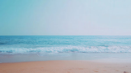 Beautiful tropical beach and sea with blue sky background - Vintage Filterの素材