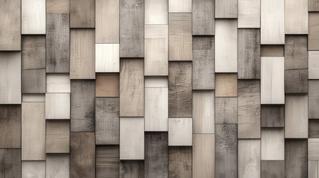 Wooden wall texture. Abstract background for design with copy space.の素材