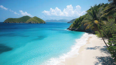 Paradise beach at Seychelles, Praslinの素材