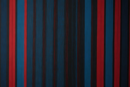 Red and blue striped background. 3d rendering, 3d illustration.の写真素材
