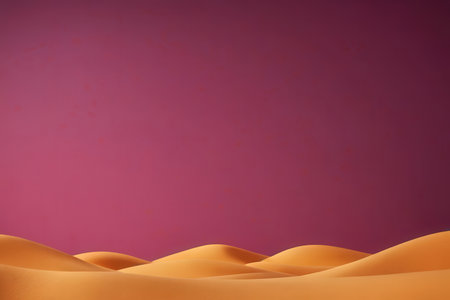 Desert sand background. 3d render. Vector Illustration.の写真素材