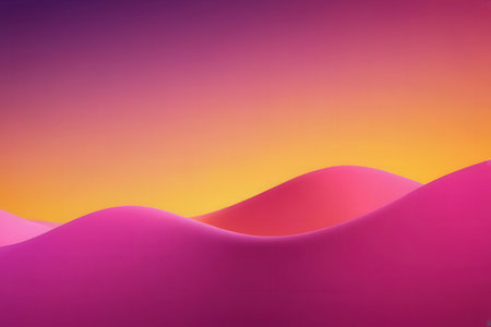 Abstract background with pink and orange gradients. 3d render.の写真素材