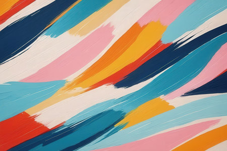 Abstract background with colorful brushstrokes. Vector illustration for your designの写真素材