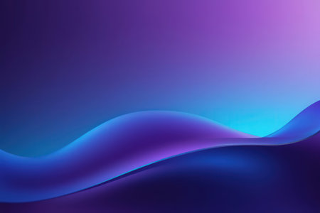 abstract background with smooth lines in purple and blue colors, vector illustrationの写真素材