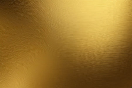 Gold metal background or texture of brushed steel plate with reflections Iron plate and shinyの写真素材