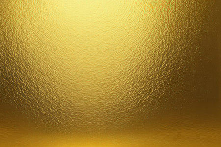 Gold metal texture or background and gradients shadow. 3d illustration.の写真素材