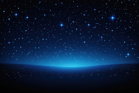 Night starry sky background with stars. Vector illustration. Eps 10の写真素材