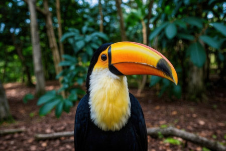 Toucan in the rainforest of Borneo, Malaysiaの素材
