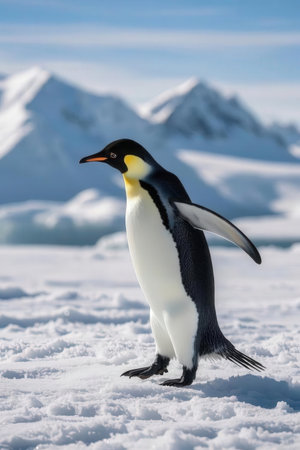 King penguin (Aptenodytes patagonicus) in Antarcticaの素材