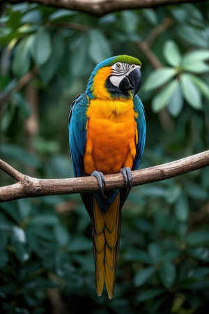 Blue-and-yellow macaw (Ara ararauna)の素材