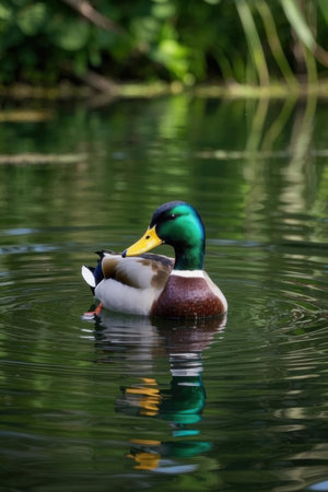 Mallard duck (Anas platyrhynchos)の素材