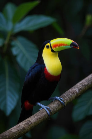 Keel-billed Toucan - Ramphastos sulfuratusの素材