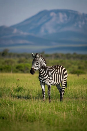 Plains zebra in Serengeti National Park, Tanzaniaの素材