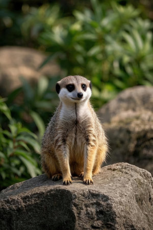 Meerkat or suricate (Suricata suricatta)の素材