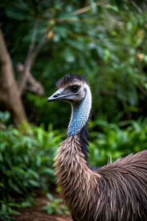 Portrait of an Australian emu (Crowned emu)の素材