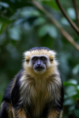 Squirrel monkey (Saguinus sulphureus) in Costa Ricaの素材