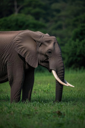 African elephant (Loxodonta africana) in Kenyaの素材