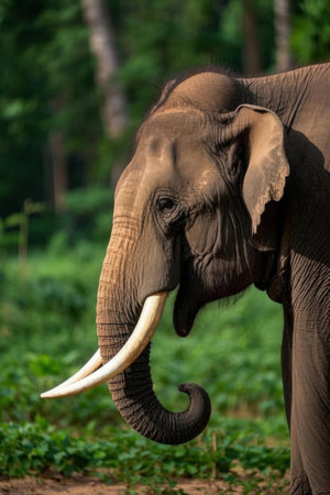 Asian Elephant (Loxodonta africana) in Sri Lankaの素材