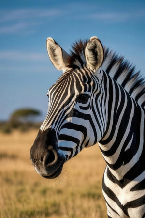 Plains Zebra (Equus quagga) in Serengeti National Park, Tanzaniaの素材
