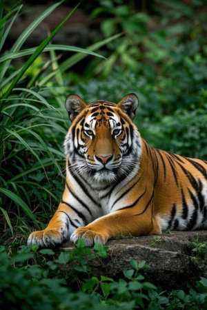 Siberian Tiger, Panthera tigris altaicaの素材