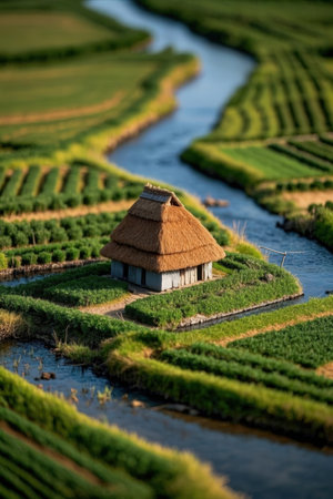 Tea plantation in Chiang Rai province, Thailand. Chiang Rai is a famous tourist destination in Thailand.の素材