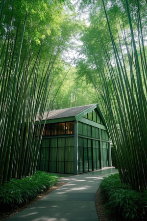 Bamboo grove at Arashiyama, Kyoto, Japanの素材