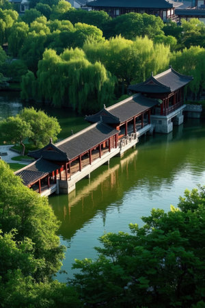 Ancient architecture scenery, Zunhua City, Hebei Province, china.の素材