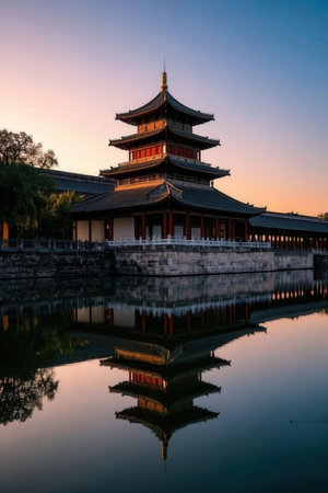 The Imperial Palace in Beijing, China. The Imperial Palace is the official residence of the Chinese monarchs.の素材