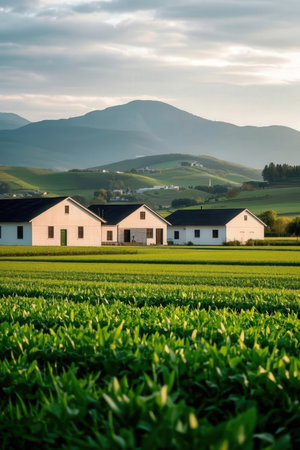 Rural landscape in South Tyrol (Italy) at summer.の素材