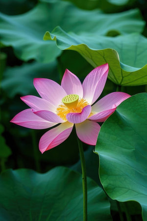 Lotus flower and Lotus flower plants in the pond,The beauty of the lotus flower.の素材