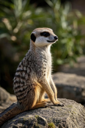 Meerkat or suricate (Suricata suricatta)の素材