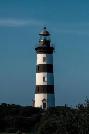 Lighthouse on the north coast of the island of Helgolandの素材