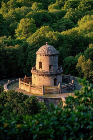 Tower in the park of the city of Veliko Tarnovo, Bulgariaの素材